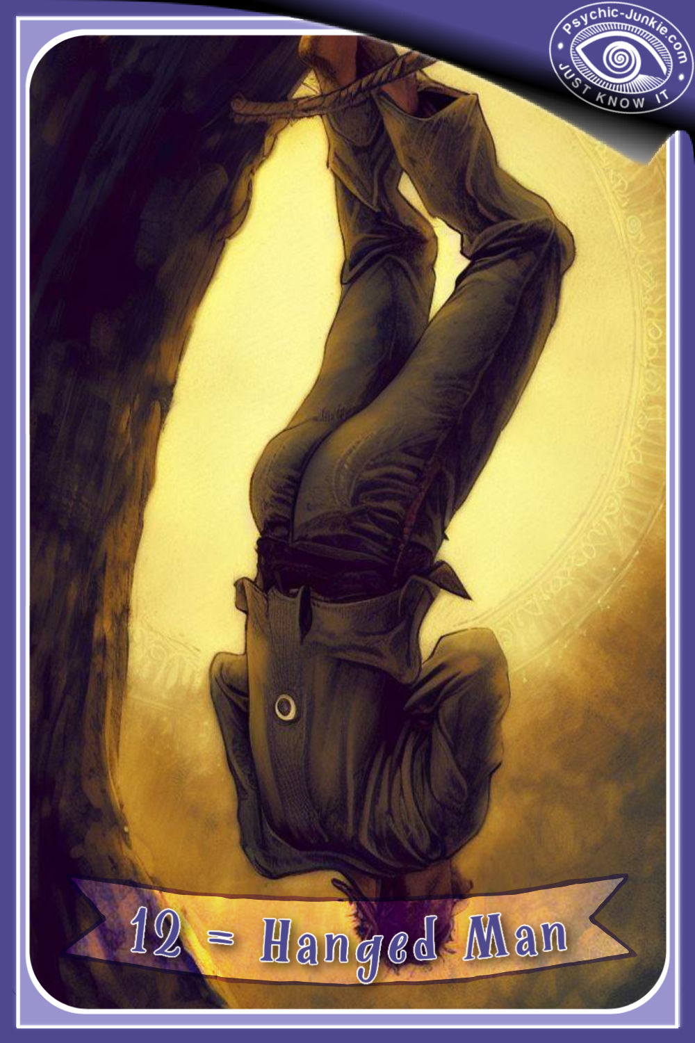 AI Version Of The Hanged Man Tarot Card