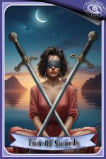 My AI Version Of The Two Of Swords Tarot Card